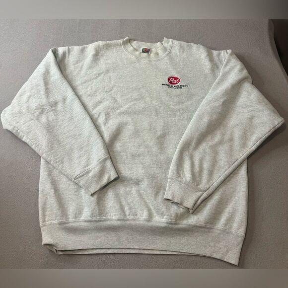 Vintage Post Sweatshirt Size XL Made in Usa - Picture 1 of 16